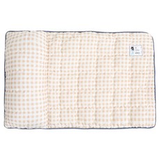 ITS DOG 寵物人造絲優質涼感墊, 1個, 格紋米色