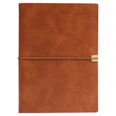 Khohimo 筆記本 商務用 A5 日記本 防水 手帳 5W0455, 棕色, 1個