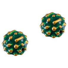 KODACHIEF 멋진 다채로운 목걸이 펜던트 DIY 11.5 x 11.5 mm, 땅콩그린, 2개