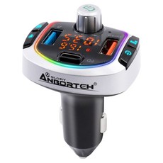 ANBORTEH 安伯特 車用藍牙MP3音樂撥放器 + 快充PD + QC3.0, 1個, 3孔