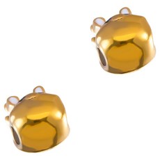 KODACHIEF 멋진 다채로운 목걸이 펜던트 DIY 6.35 x 7.6 mm, 큐브래빗, 2개