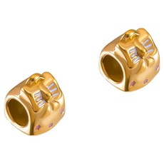 KODACHIEF 멋진 다채로운 목걸이 펜던트 DIY 8.55 x 11 mm, 큐브타이거, 2개