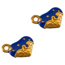 KODACHIEF 멋진 다채로운 목걸이 펜던트 DIY 14.5 x 11 mm, 딸기네이비, 2개