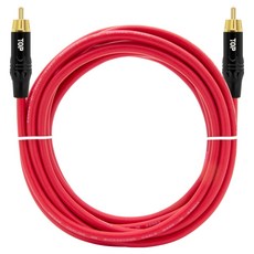 HDtop RCA 音源線 1m, 紅色, 1個, HT-TP2194