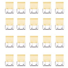 Mungudam 多功能手持推夾器 紙張文件固定裝訂夾 04 黃色, 小, 1個, 20入