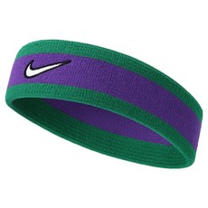 나이키 스우시 클래식 헤어밴드 II5131, 그린 + 퍼플, 1개