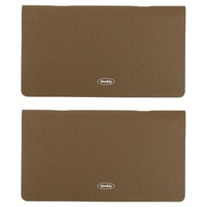 PAPERIAN Remind 每週計畫本 萬年曆, 2個, 摩卡棕色