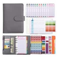 ARTJOY A6馬卡龍日記現金活頁本, 灰色, 1個