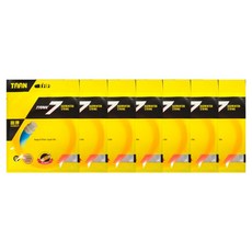 탄 배드민턴 스트링 TANK7, 오렌지, 7개