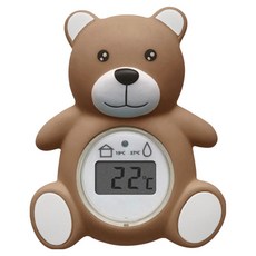 CAS 數位溫度計小熊 T4, 巧克力棕色