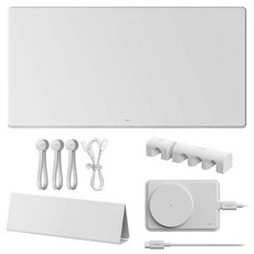 엘라고 프리미엄 풀패키지 데스크매트 5종 세트, 라이트그레이