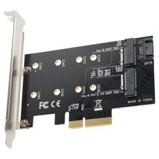 Coms 超市 PCI Express 轉換器 M.2 NGFF SSD KEY B&M 轉 PCI-E 4x 轉接卡 導熱墊 PC支架 SW751, 1個