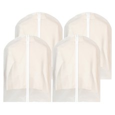 小麥購物 加厚衣物防塵套4入組 拉鍊款 L1067, 4個, 1組, 4個
