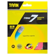 탄 배드민턴 스트링 TANK7, 핑크, 1개