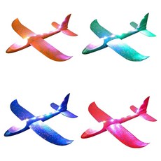 Flibe LED滑翔機 飛機4件組, 1套, 紅色 + 橘色 + 綠色 + 藍色