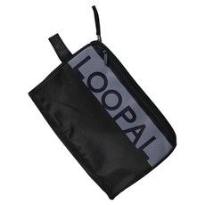 Loopal 路寶 鞋袋 5.0 大容量 雙層收納 LAAB2502, 黑色, 1個