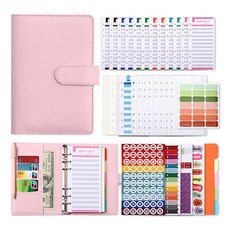 아트조이 A6 마카롱 다이어리 현금 바인더, 핑크, 1개