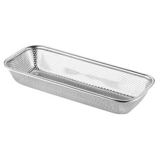 달콤무드 스텐 수저함 트레이, 원형메쉬, 1개