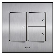 winners Bello 2個用開關 3孔 銀色, 1個