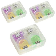 Mungudam 多功能半月形折疊式D型夾 09 B款 4件組, 小, 3套, 4入