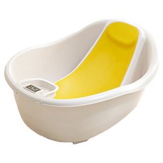 맘스아이 다움 온도감지 아기욕조, 옐로우