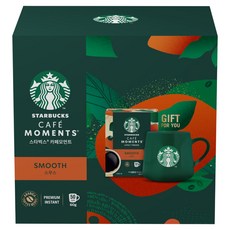 STARBUCKS 星巴克 Cafe Moment Smooth 1.2g*50入+綠色馬克杯組, 1套