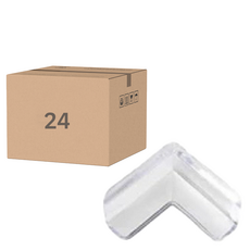 iRoom L型透明桌邊安全防撞護角, 24個, 透明色