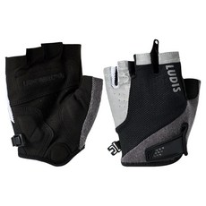 魯迪斯 騎行 自行車 單車 5指半截 夜間 安全 半指手套 雙手 一組 LGM4750E, 1套, 黑色