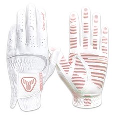 투어골프 여성용 파워그립 골프장갑 양손용 세트, 베이비핑크, 1세트 베이비핑크, 1세트