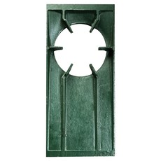 環形爐 鑄鐵頂板 傾斜型 220 x 485 x 20 mm, 1個, 深綠色