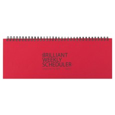페이퍼리안 브릴리먼트 위클리 스케줄러 만년형, 레드, 1개