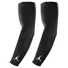 NIKE 耐吉 運動臂套 JORDAN DRI-FIT JKS04010LX, 黑色 + 白色, 1雙