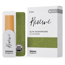 D'Addario Organic Reserve 中音薩克斯風 法式切工簧片 #2.5 10片, 1個