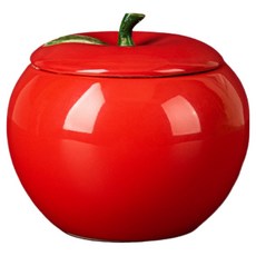 KODACHIEF 인테리어 재떨이 빨간 사과 재떨이 뚜껑 포함 9.8 x 8.8 cm, 혼합색상, 1개