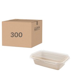 ONEFU 植纖單格長方餐盒 1L, 6包, 50個