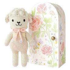 cuddle+kind Tiny Lucy 羔羊粉彩手工安撫娃娃 + Tiny 禮物盒組, 混和顏色, 1套