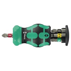 Wera 베라 KK Stubby Magazin RA 2 스터비 라쳇 드라이버 세트 008892, 1세트