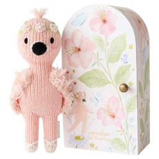 卡朵和善 Tiny Penelope 火烈鳥手工安撫娃娃 + Tiny 禮物盒組, 1套, 混合顏色