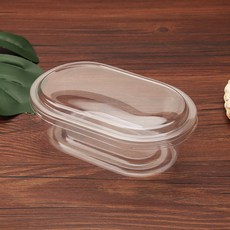 韓國 REDCAT 透明圓頂提拉米蘇瓶子蛋糕容器PET盒, 50個, 300ml