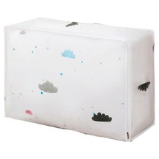 小麥購物 印花衣物棉被收納袋 L2040 雲朵, 1個, 1入