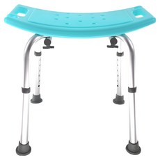 로시테라 노인 임산부 높이조절 목욕 의자 57 x 34 x 11 cm, 하늘, 1개