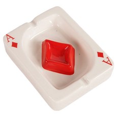 KODACHIEF 실내 트레이 재떨이 다이아몬드 13.5 x 10.5 x 3.5 cm, 혼합색상, 1개