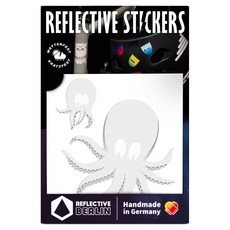 REFLECTIVE BERLIN 反光貼紙 Decal Octopus, 白色, 1個