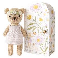 cuddle+kind Tiny Olivia 蜂蜜熊手工安撫娃娃 + Tiny 禮物盒套組, 1套, 混色