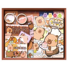 Hayeongine 快樂水豚日記裝飾組, 1組, 水豚款