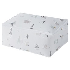 小麥購物 印花方形棉被收納袋 L2040 素雅, 1個, 1入