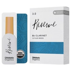 다다리오 오가닉 리저브 Bb 클라리넷 리드 파일드 #3.0 10p, 1개