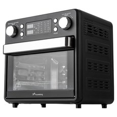 韓國 humming allmake 全不鏽鋼氣炸烤箱 16L, 黑色, HMK-AO2201B