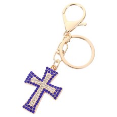 Glo-us 汽車鑰匙圈 十字架鑰匙圈, 藍色, 1個