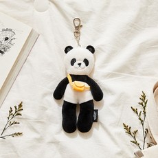 Modern House 可愛可愛的安撫鑰匙圈 熊貓, 1個, 混色